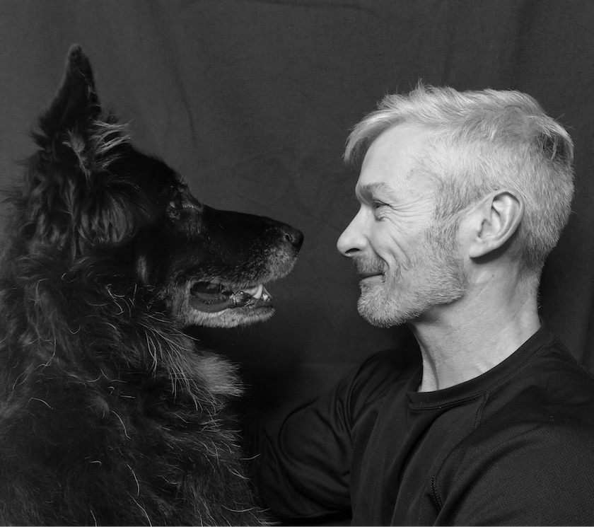 Nick Abbot and his dog