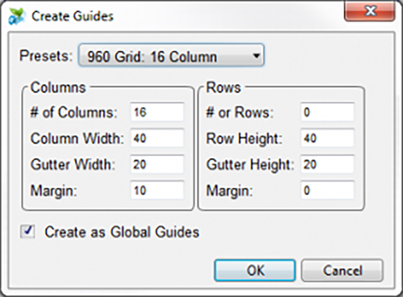 Create guides box