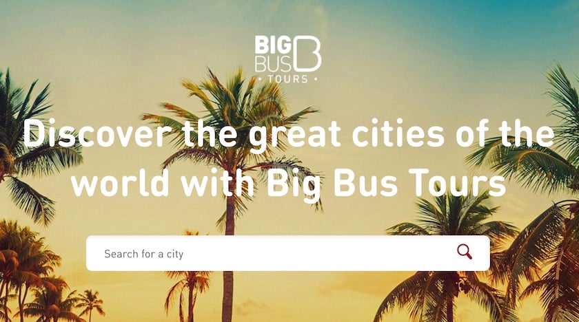 Big bus tours website