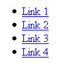 link list with 4 bulleted links