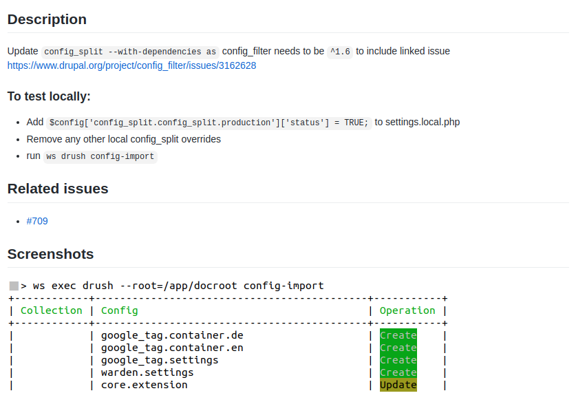 Pull request for Drupal 9 upgrade Config Split issue fix