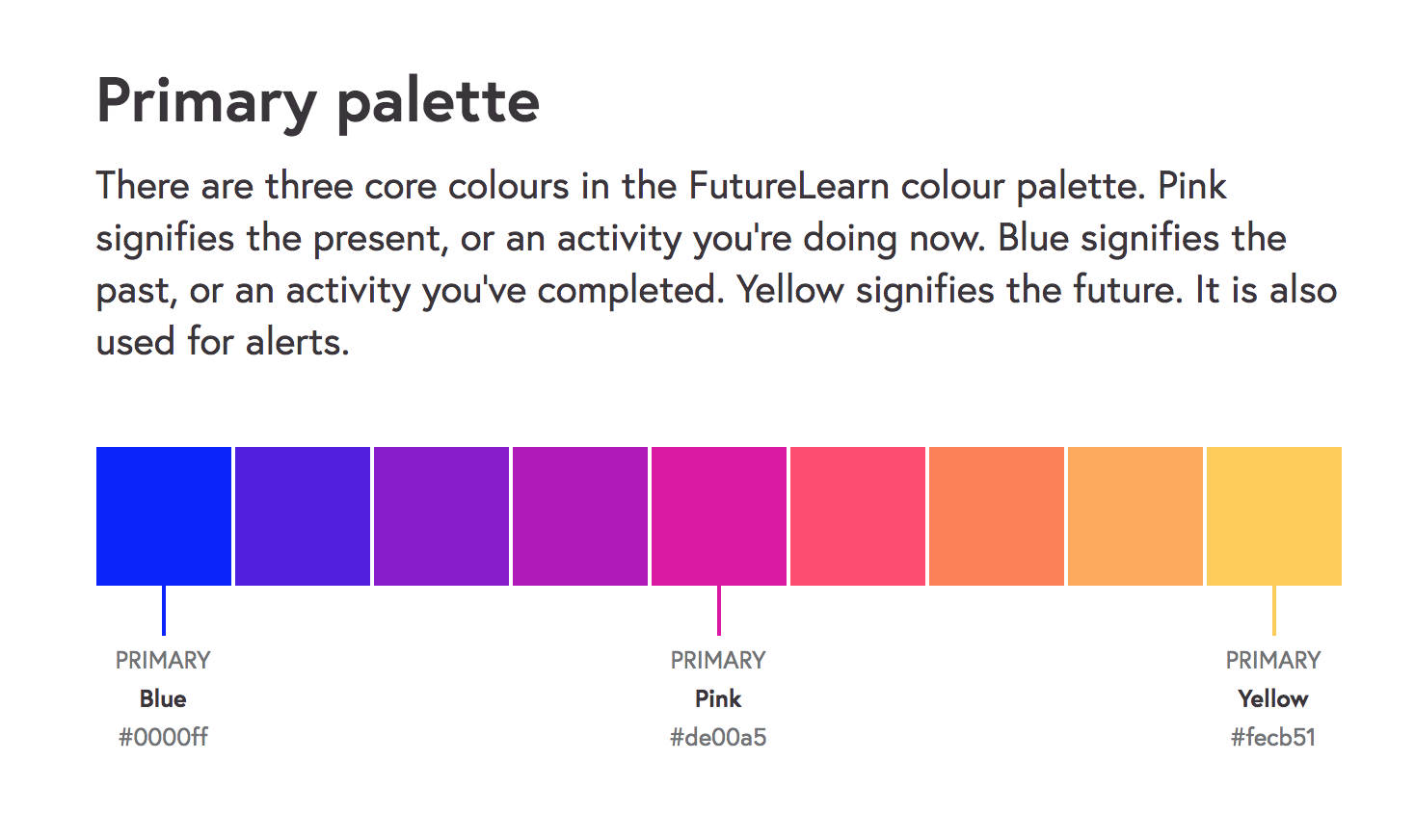 primary palette