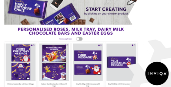Inviqa blog cover image of cadbury differentiating their DTC site with personalised products