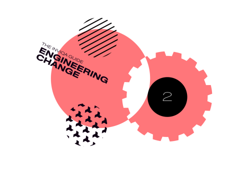 An abstract image with the words The Inviqa Guide to Engineering Change and the number two on it