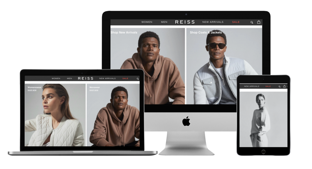 Reiss website on multiple devices