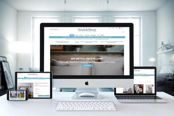 Soak and sleep website on different screens