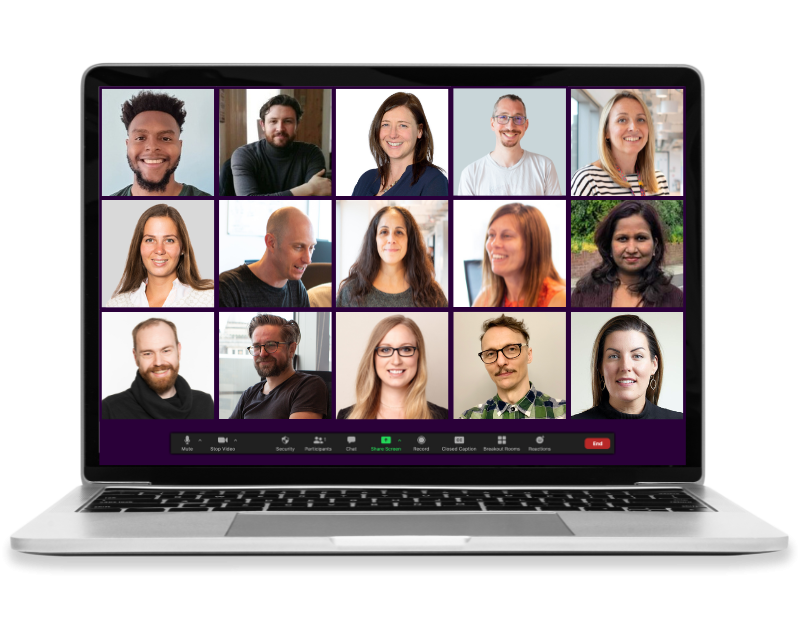 Inviqa staff in Zoom call