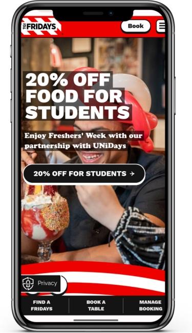 TGI Fridays UK case study mobile homepage redesign