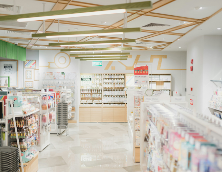 Clean, brightly lit pharmacy